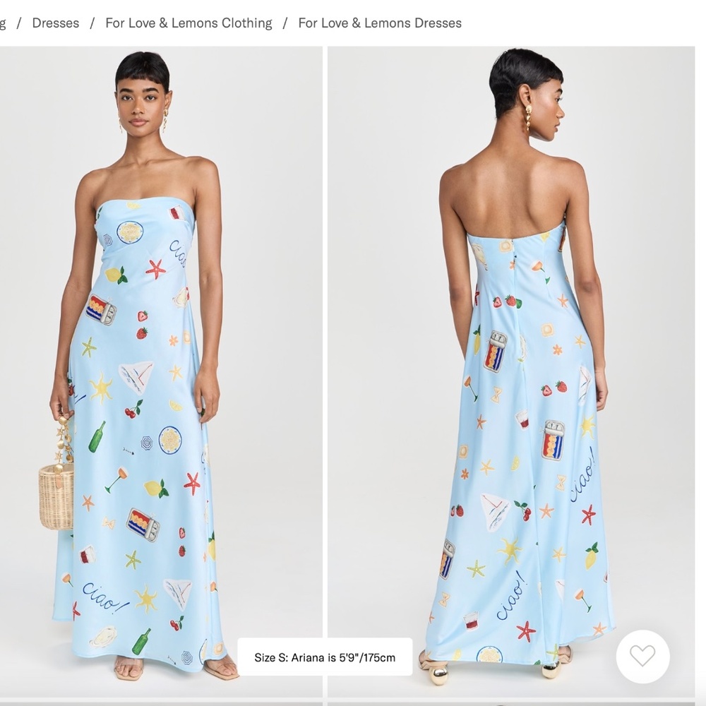 For Love & Lemons Carla Maxi Dress